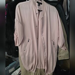 Forever 21 Blush Pink Bomber Jacket